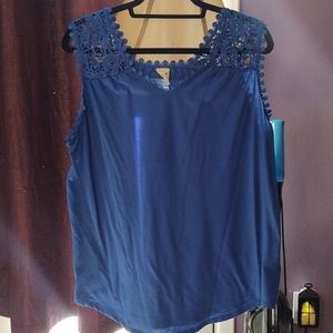 Blue Lace Tank